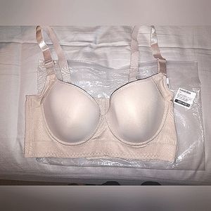 Wide back, wired bra, 38D, Never worn